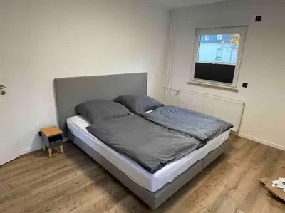 Ein Bett oder Betten in einem Zimmer der Unterkunft Zechenbude - Erlebe das Ruhrgebiet