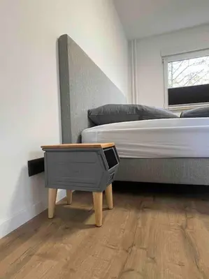 Ein Bett oder Betten in einem Zimmer der Unterkunft Zechenbude - Erlebe das Ruhrgebiet