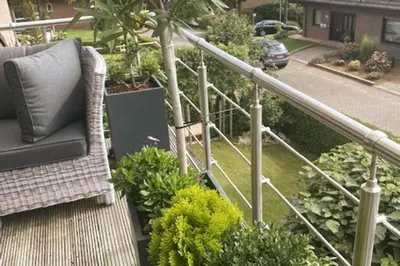 Ein Garten an der Unterkunft Exklusive Ferienwohnung in Reken