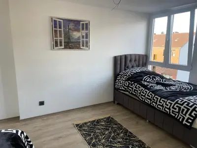 Ein Bett oder Betten in einem Zimmer der Unterkunft Penthouse wohnung ultra exlusive