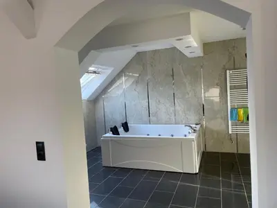 Ein Badezimmer in der Unterkunft Penthouse wohnung ultra exlusive