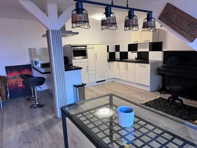 Küche/Küchenzeile in der Unterkunft Penthouse wohnung ultra exlusive
