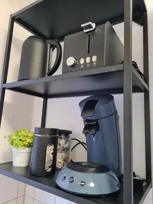 Küche/Küchenzeile in der Unterkunft Schöne 2 Zimmer Apartment in Uerdingen Nähe Düsseldorf