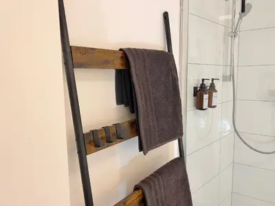 Ein Badezimmer in der Unterkunft Bunker Zentral Messe Business