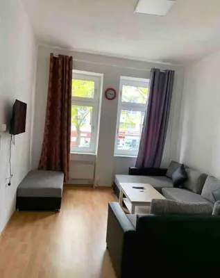 Ein Sitzbereich in der Unterkunft FeWo Born