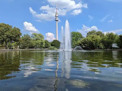 Blick auf einen Fluss in der Nähe der Ferienwohnung