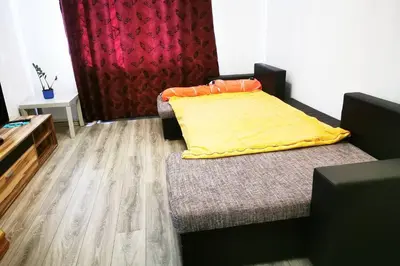 Ein Sitzbereich in der Unterkunft FeWo Hafen: Apartment in a Great Location