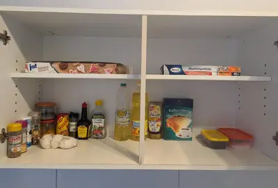 Küche/Küchenzeile in der Unterkunft FeWo Hafen: Apartment in a Great Location