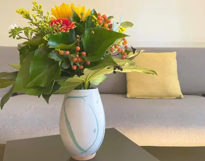 Ein Sitzbereich in der Unterkunft Ruhige 3 Zimmer Wohnung gut angebunden
