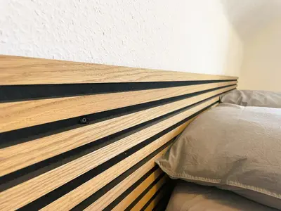 Ein Bett oder Betten in einem Zimmer der Unterkunft Ruhige 3 Zimmer Wohnung gut angebunden