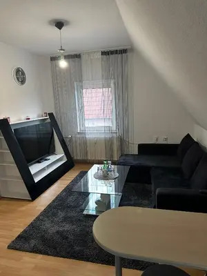 Ein Sitzbereich in der Unterkunft Hammer Wohnung