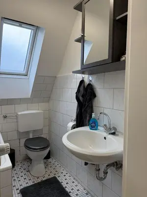 Ein Badezimmer in der Unterkunft Hammer Wohnung