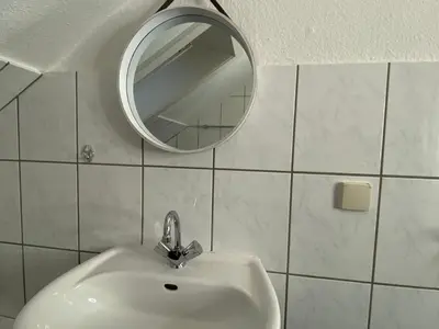 Ein Badezimmer in der Unterkunft Meribu D99 Wohnung für Monteure und Arbeiter