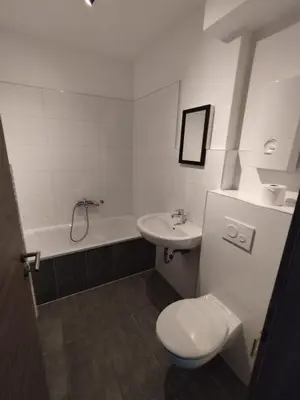 Ein Badezimmer in der Unterkunft Meribu G31 Wohnung für Monteure und Arbeiter