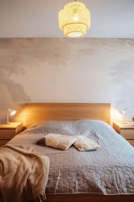 Ein Bett oder Betten in einem Zimmer der Unterkunft Central-Living brown - Wifi - Netflix - 5 Pers
