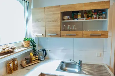 Küche/Küchenzeile in der Unterkunft Central-Living brown - Wifi - Netflix - 5 Pers