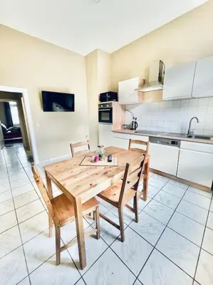 Küche/Küchenzeile in der Unterkunft Dortmund City Wohnung 85/3