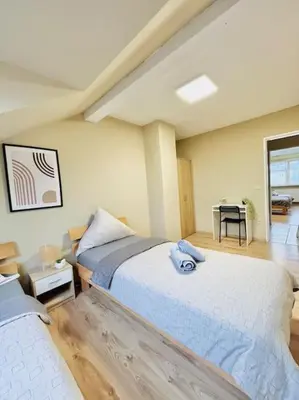 Ein Bett oder Betten in einem Zimmer der Unterkunft Dortmund City Wohnung 85/7
