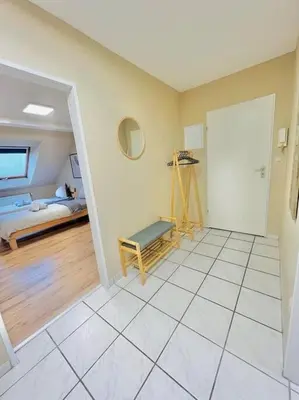 Ein Bett oder Betten in einem Zimmer der Unterkunft Dortmund City Wohnung 85/7