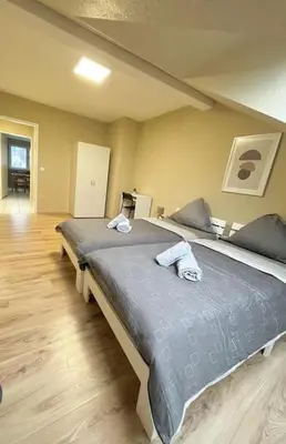 Ein Bett oder Betten in einem Zimmer der Unterkunft Dortmund City Wohnung 85/7