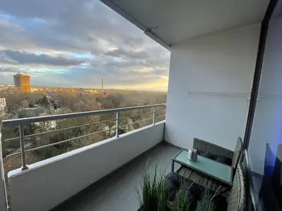 Ein Balkon oder eine Terrasse in der Unterkunft Themenpartment Starcruiser