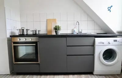 Küche/Küchenzeile in der Unterkunft BEGE APARTMENTS: BUSINESS QUARTERS