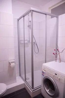 Ein Badezimmer in der Unterkunft Stilvolles Appartement zwischen Messe und HBF