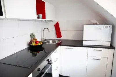 Küche/Küchenzeile in der Unterkunft Ruhig und Zentral. Einzigartig im Südviertel