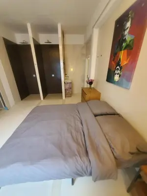 Ein Bett oder Betten in einem Zimmer der Unterkunft SPA industrial Loft im ehemaligen Umspannwerk Schaltzentrale