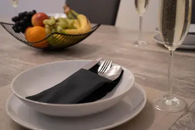 Essen in der Ferienwohnung oder in der Nähe
