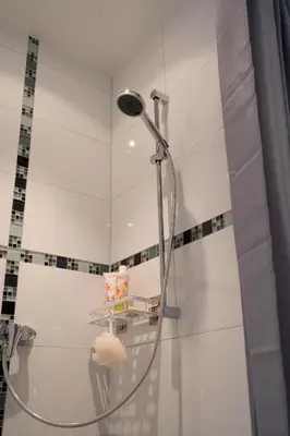 Ein Badezimmer in der Unterkunft Zentrales Apartment - 73qm - 2 SZ - Terrasse - BVB Stadion & Messe Dortmund