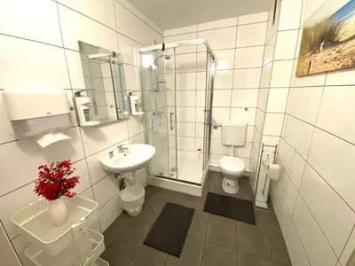 Ein Badezimmer in der Unterkunft Gemütliches Zuhause in 1A Lage