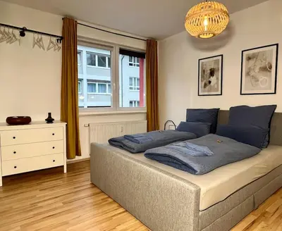 Ein Sitzbereich in der Unterkunft Ruhig & Zentral - 2 Kingsize Betten - Wi-Fi