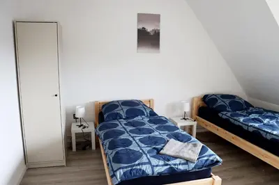 Ein Bett oder Betten in einem Zimmer der Unterkunft Calm & View Apartments in Remscheid