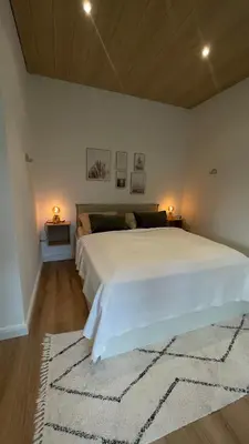 Ein Bett oder Betten in einem Zimmer der Unterkunft Cozy Apartment Blume