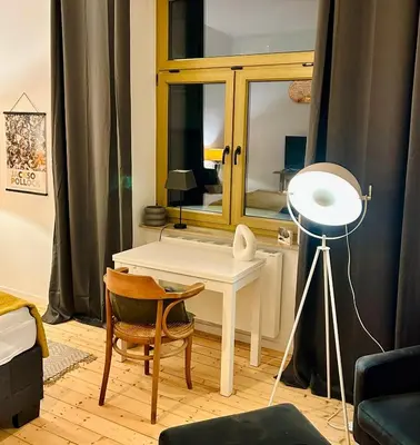 Grundriss der Unterkunft FeelsLikeHome - Stylische und zentrale Altbauwohnung mit Terrasse&Garten