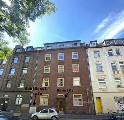 Das Gebäude in dem sich die Ferienwohnung befindet