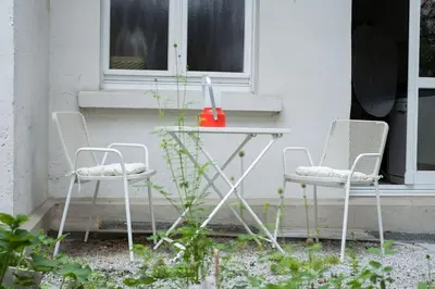 Ein Garten an der Unterkunft Design Altbautraum in der City - Nähe DUS & Dortmund & Köln & Essen