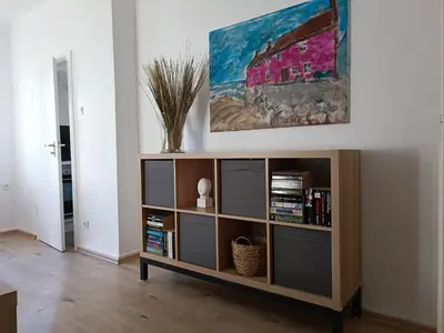 Die Bibliothek in der Ferienwohnung