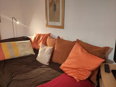 Ein Sitzbereich in der Unterkunft Essen City quiet flat with terrace and garden