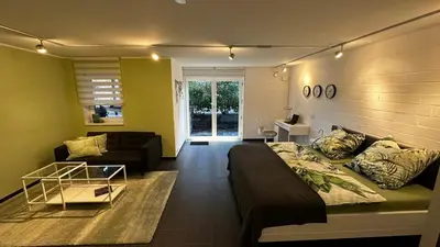 Ein Sitzbereich in der Unterkunft Gäste-Appartement