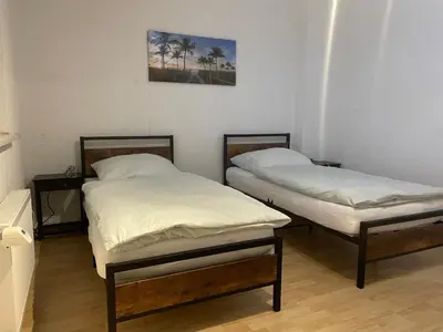 Ein Bett oder Betten in einem Zimmer der Unterkunft 
