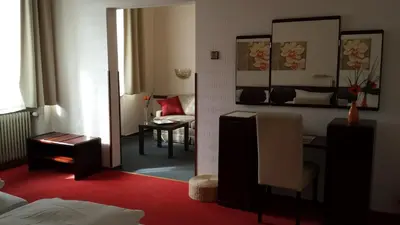 Ein Bett oder Betten in einem Zimmer der Unterkunft Hotel Stadt Hamm