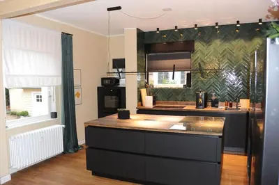 Küche/Küchenzeile in der Unterkunft Luxuriöse Wohnung in Schwerte