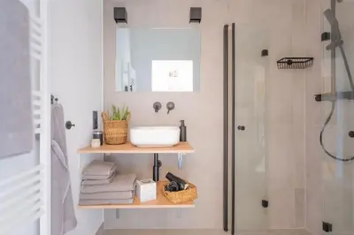 Ein Badezimmer in der Unterkunft Design Altbautraum City von Wuppertal - Nähe DUS & Dortmund & Köln & Essen