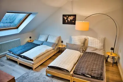 Ein Bett oder Betten in einem Zimmer der Unterkunft Wohnung im Herzen Bochums (1 km zum Hauptbahnhof)