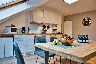 Küche/Küchenzeile in der Unterkunft Wohnung im Herzen Bochums (1 km zum Hauptbahnhof)