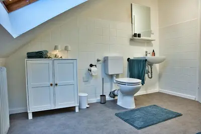 Ein Badezimmer in der Unterkunft Wohnung im Herzen Bochums (1 km zum Hauptbahnhof)