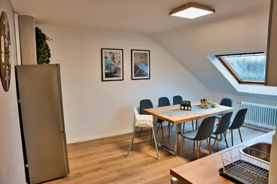 Ein Sitzbereich in der Unterkunft Wohnung im Herzen Bochums (1 km zum Hauptbahnhof)
