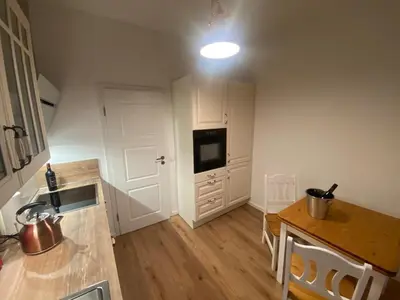 Küche/Küchenzeile in der Unterkunft Sylt: Messe-, Business,- Ferienwohnung